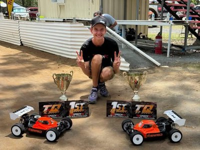 TJ CRAPERI for crowning the Champions title for both EP and Nitro buggy at The SpeedyRC Online Store  2026 Bullyard Cup!