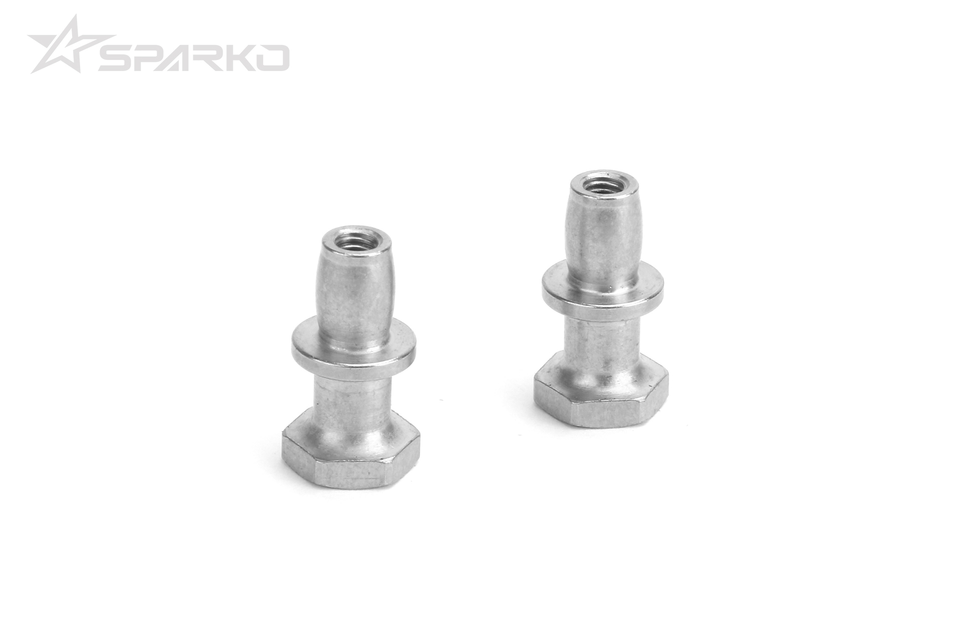 Steel Shock Ball Stud 0 Offset for Front/Rear (2pcs)